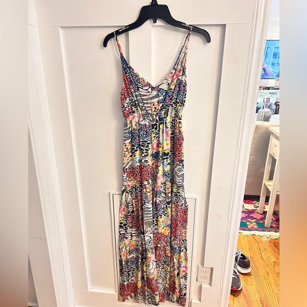 Yumi Kim patchwork multi pattern Vibrant Floral M… - image 1